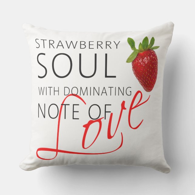 Strawberry Soul Outdoor Pillow (Front)