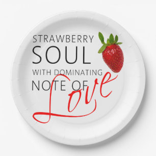 Strawberry Soul Paper Plates