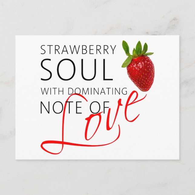 Strawberry Soul Postcard (Front)