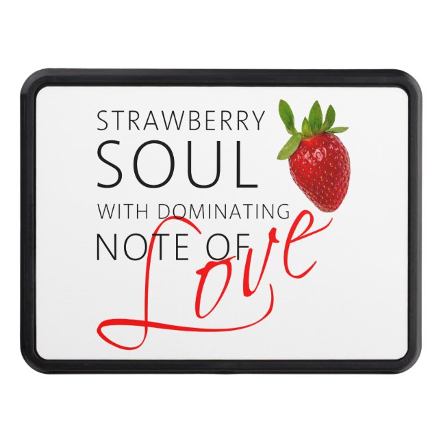 Strawberry Soul Tow Hitch Cover (Front)