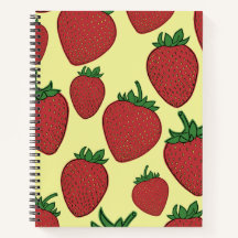 Strawberry Spiral Notebook