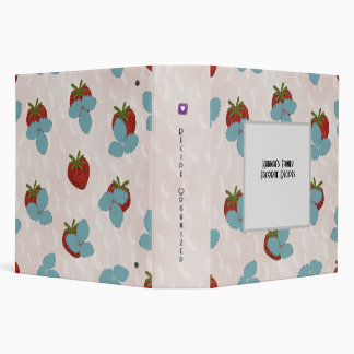 Strawberry Sprinkle Recipe 3 Ring Binder