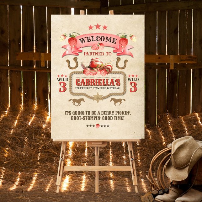 Strawberry Stampede Welcome Poster (Creator Uploaded)