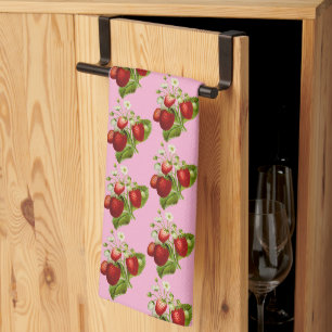 Strawberry Strawberries Country Kitchen Towel