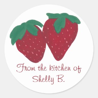 Strawberry Strawberries From the Kitchen Stickers