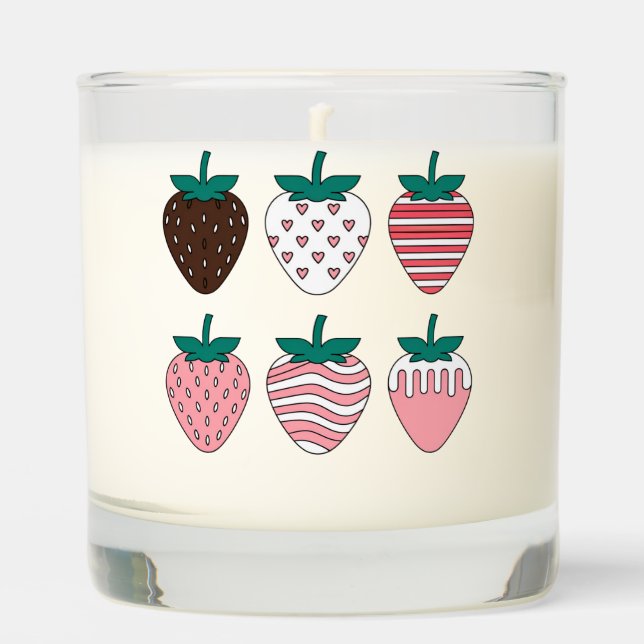 Strawberry Strawberries Fruit Lover Farmers Garden Scented Candle (Front)