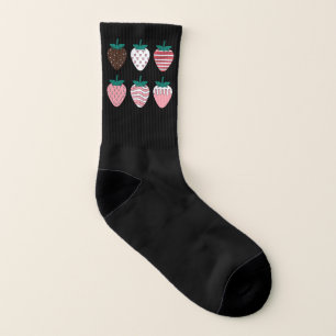 Strawberry Strawberries Fruit Lover Farmers Garden Socks