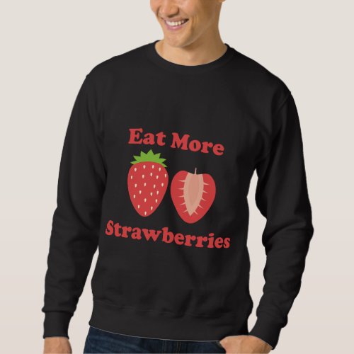 Strawberry Summer Berry Fruit Cottagecore Cute Kaw Sweatshirt