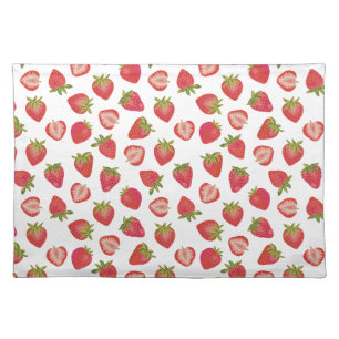 Strawberry summer fruit pattern cloth placemat
