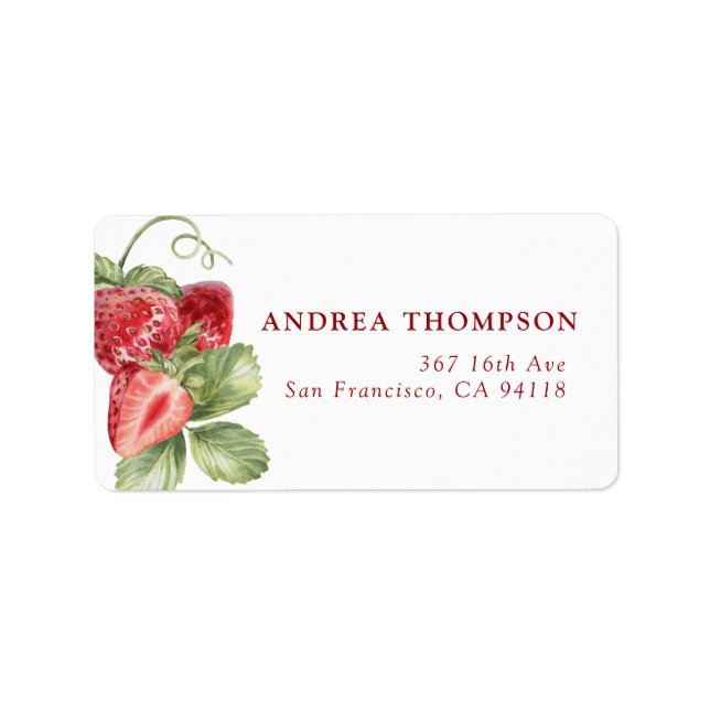 Strawberry | Summer  Labels (Front)