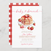 Strawberry Summer Pancake Baby Brunch Baby Shower