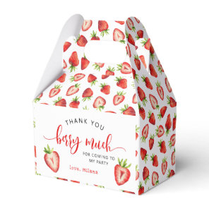 Strawberry Summer Party Favor Boxes