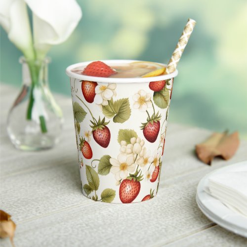 Strawberry Summer Party Paper Cups