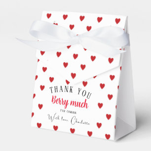 Strawberry Summer Party Thank You favor box