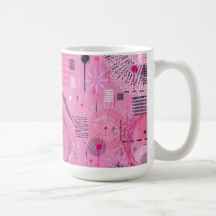 Strawberry Sundae Abstract Art Coffee Mug