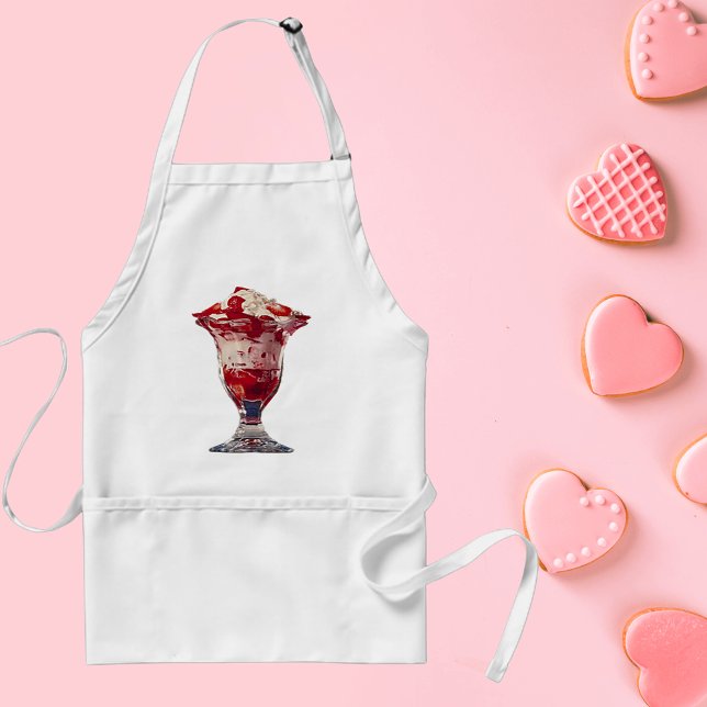 Strawberry Sundae Adult Apron (Strawberry Sundae Adult Apron)