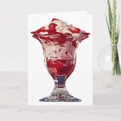 Strawberry Sundae Card