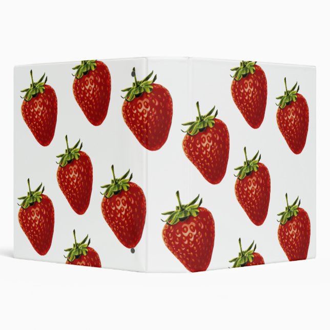 Strawberry Sundae Delight Office Binder Folder (Background)