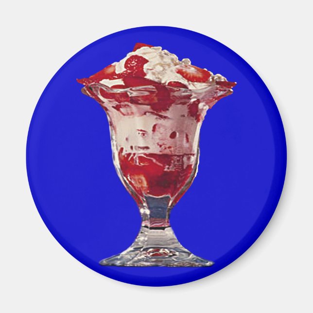 Strawberry Sundae Magnet (Front)