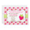 Strawberry Sweet Berry Birthday Party Invitations
