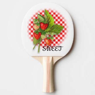 Strawberry Sweet Ping Pong Paddle