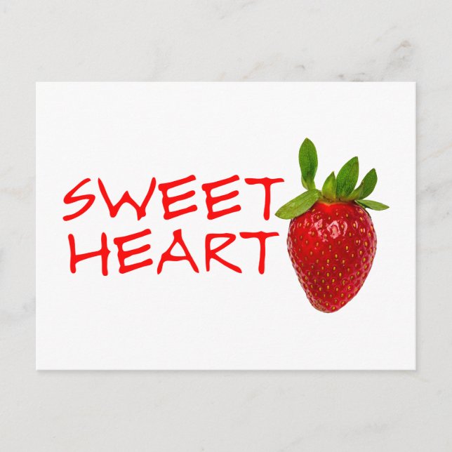 Strawberry Sweetheart Postcard (Front)