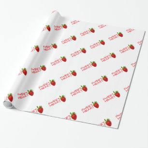 Strawberry Sweetheart Wrapping Paper