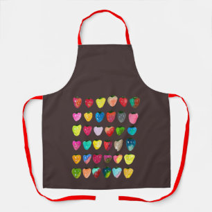 Strawberry sweetness cute fruit watercolor apron