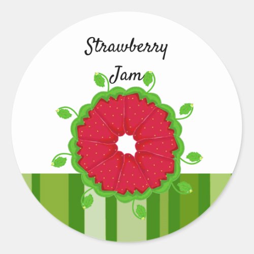 Strawberry Swirl Jam Stickers