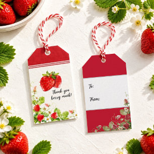 Strawberry Thank you Berry Much Gift Tags