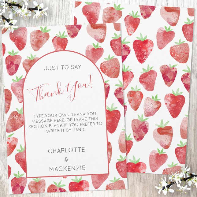 Strawberry Thank You Card (Creator Uploaded)