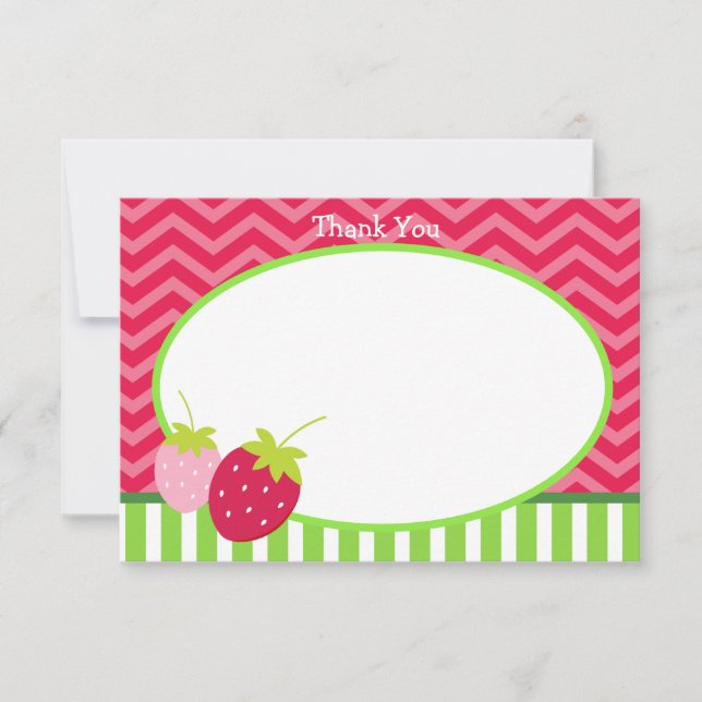 Strawberry Thank You Cards (Front)