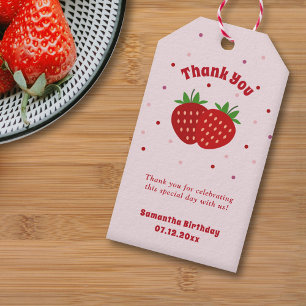 Strawberry Thank You  Gift Tags
