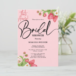 strawberry That's Amore Bridal Shower Invitation