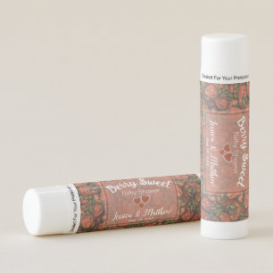 Strawberry Theme Baby Shower Lip Balm