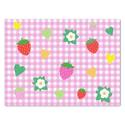 Strawberry themed Birthday Party Tissue Paper