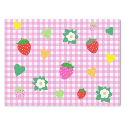 Strawberry themed Birthday Party Tissue Paper