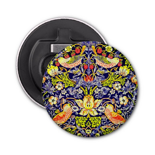Strawberry Thief Birds William Morris Bottle Opener (Front)