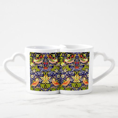 Strawberry Thief Birds William Morris Coffee Mug Set