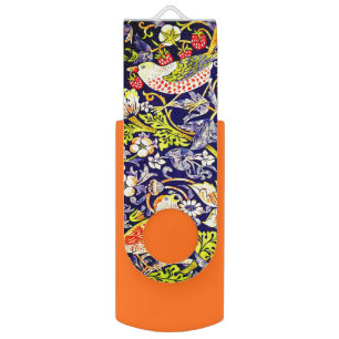 Strawberry Thief Birds William Morris Flash Drive