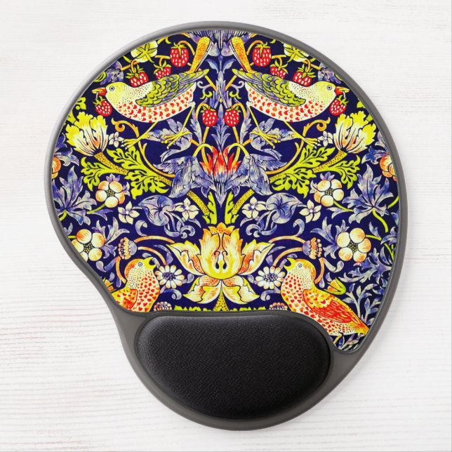 Strawberry Thief Birds William Morris Gel Mouse Pad (Front)