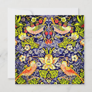 Strawberry Thief Birds William Morris Invitation