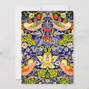 Strawberry Thief Birds William Morris Invitation