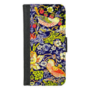 Strawberry Thief Birds William Morris iPhone 8/7 Wallet Case