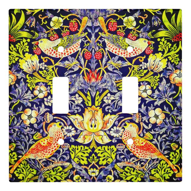 Strawberry Thief Birds William Morris Light Switch Cover (Front)