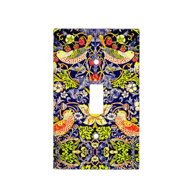 Strawberry Thief Birds William Morris Light Switch Cover (Front)