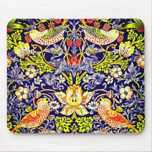 Strawberry Thief Birds William Morris Mouse Pad