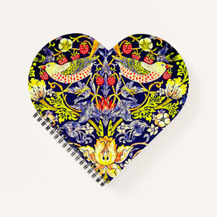 Strawberry Thief Birds William Morris Notebook