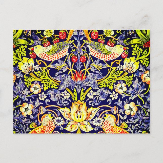 Strawberry Thief Birds William Morris Postcard (Front)