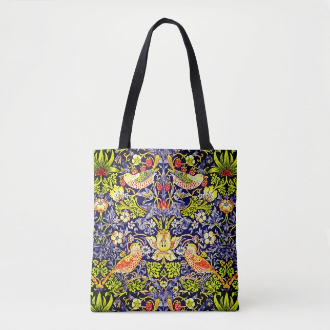 Strawberry Thief Birds William Morris Tote Bag (Front)